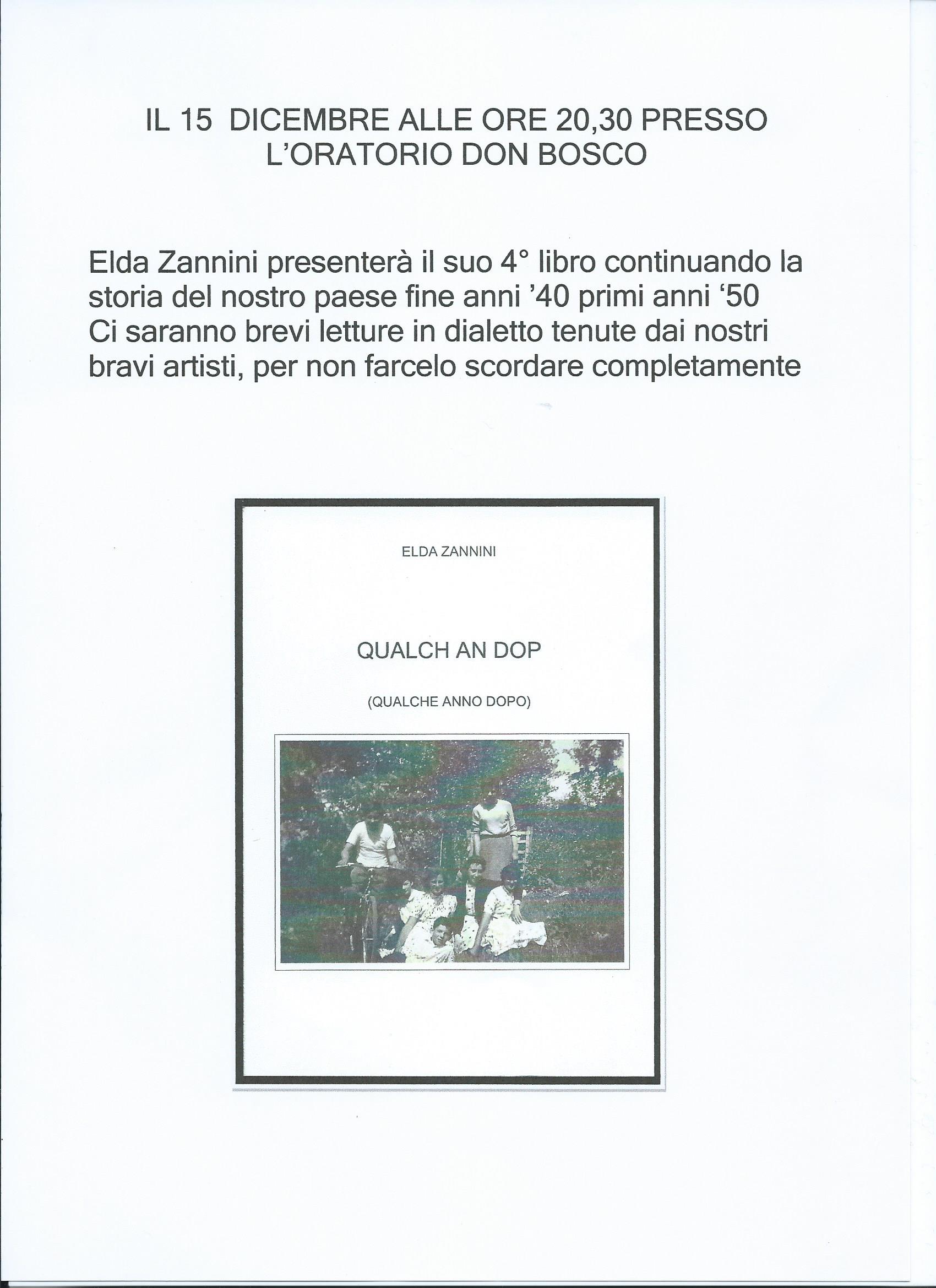 Presentazione libro “Qualch an dop” (Zannini Elda)