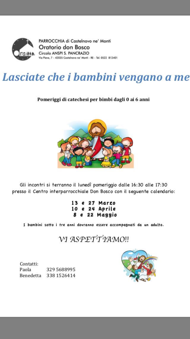 Catechesi per bambini 0-6 anni