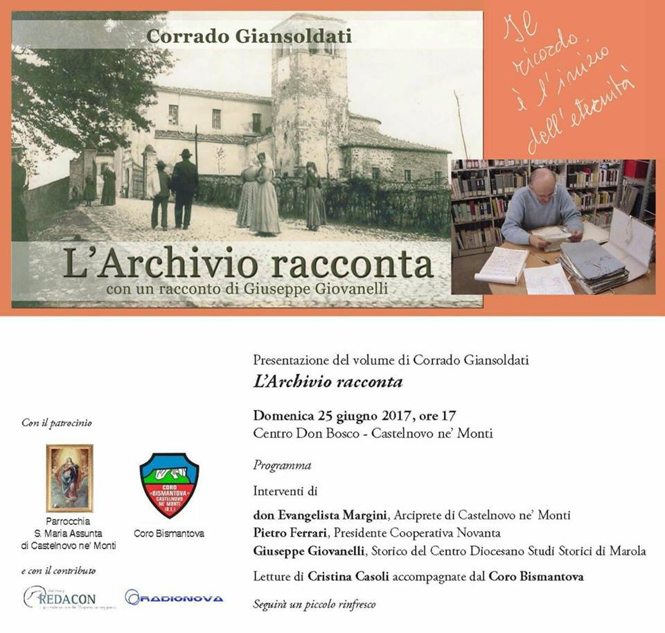 Presentazione libro “L’archivio racconta” di Corrado Giansoldati