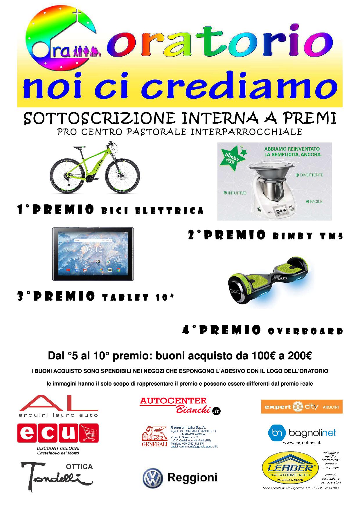 SOTTOSCRIZIONE INTERNA 2018