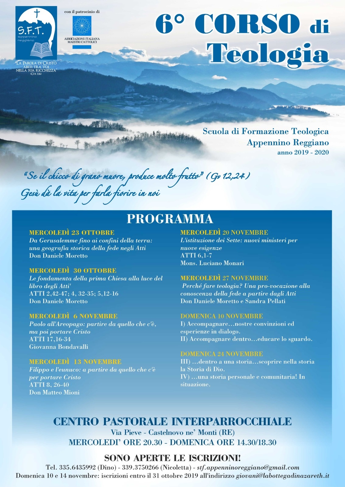 Scuola di Formazione Teologica 2019-2020