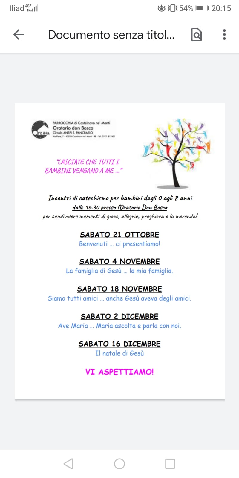 Catechismo 0-8 anni
